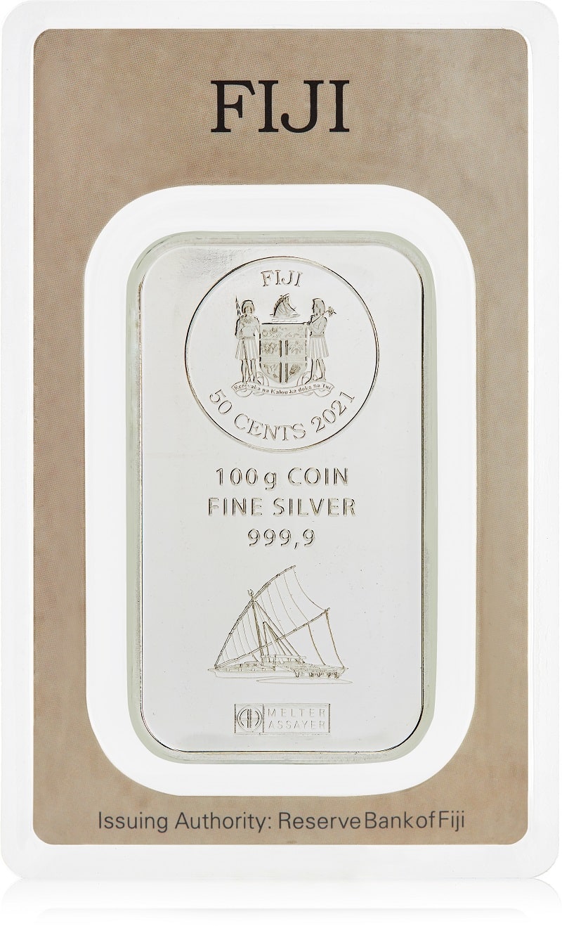 Fiji Münzbarren 2021-100g
