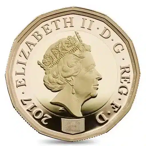 2017 gold £1 coin PR69DCAM