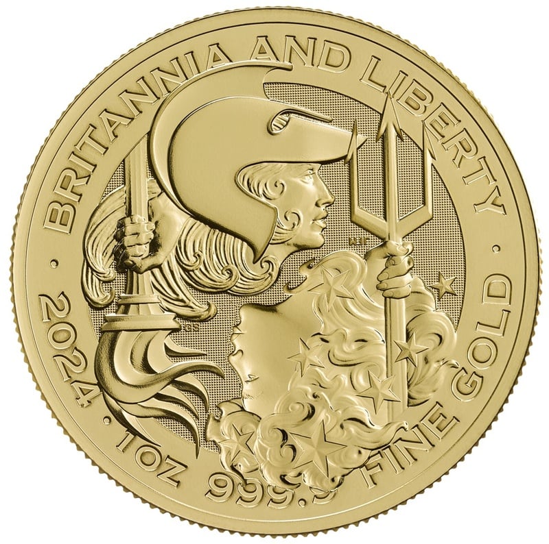Britannia & Liberty 1oz Gold Coin